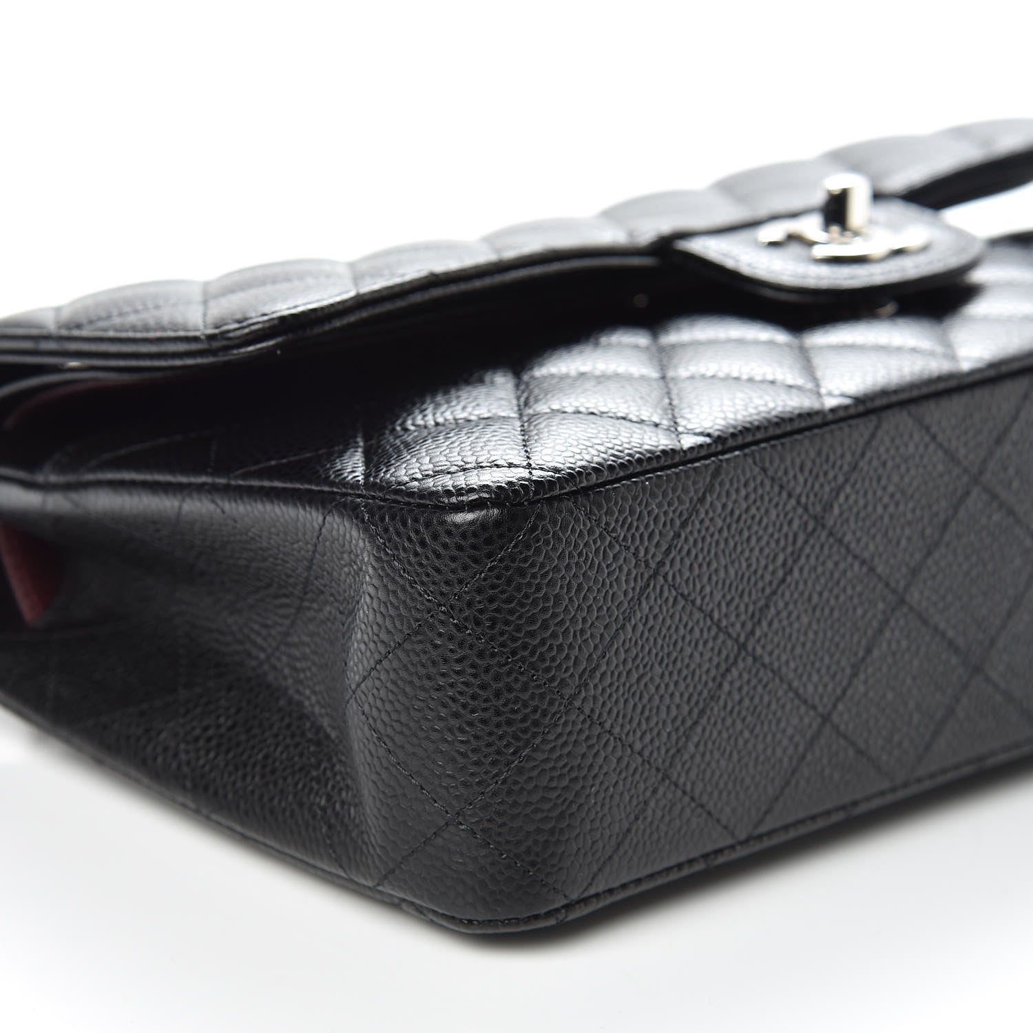 Chanel Caviar Quilted Medium Double Flap Black 8 of 9