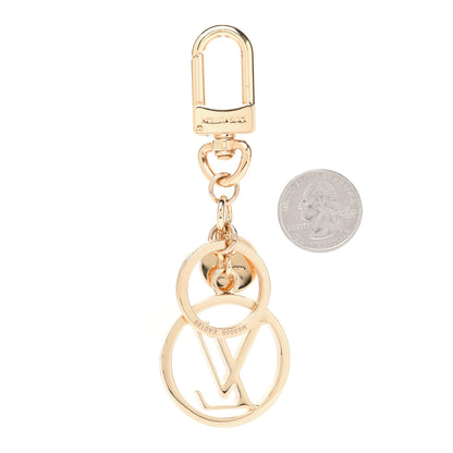 Louis Vuitton LV Circle Bag Charm Key Holder Gold 2 of 3