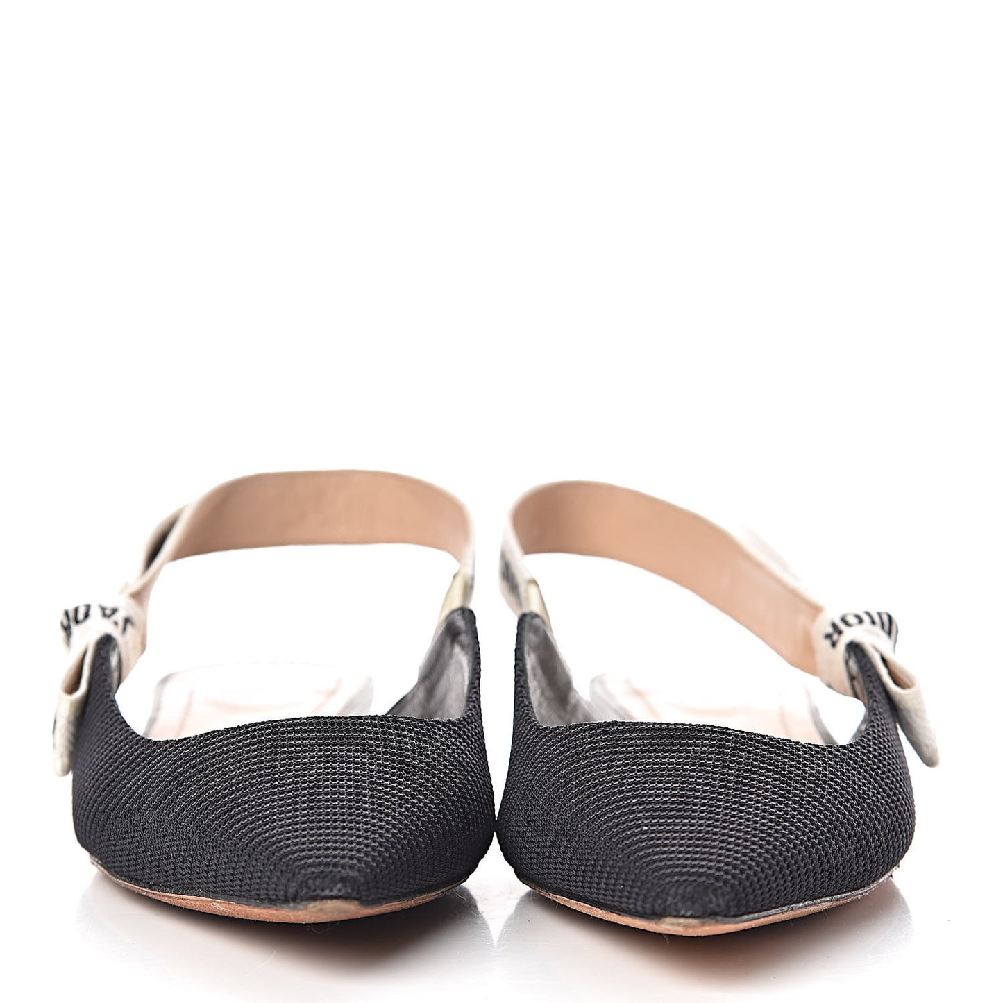 Technical Canvas Ribbon J'Adior Slingback Ballet Flats 35 Black