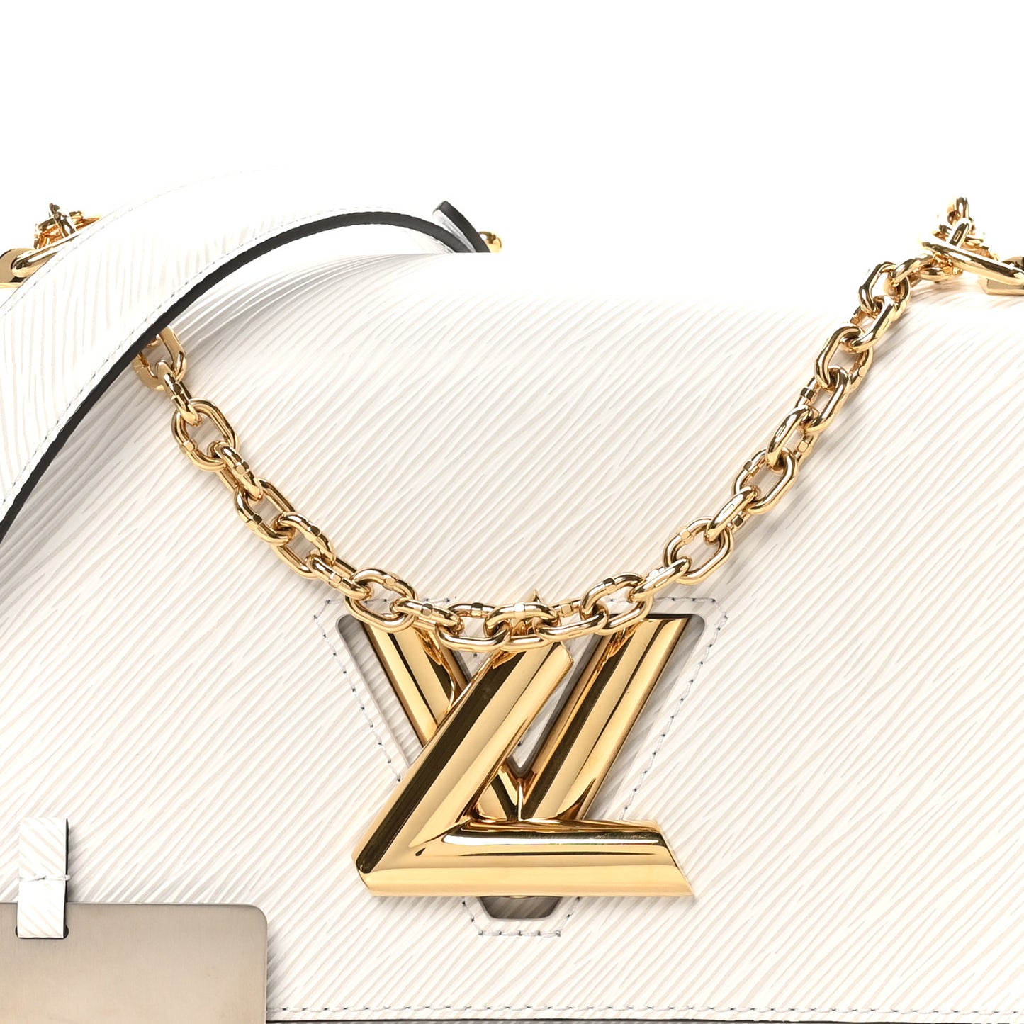Epi Twist Shoulder Bag MM White
