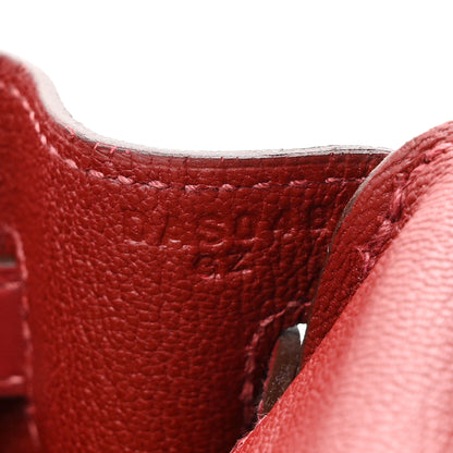Hermes Veau Jonathan Birkin 25 Rouge Vif 7 of 10
