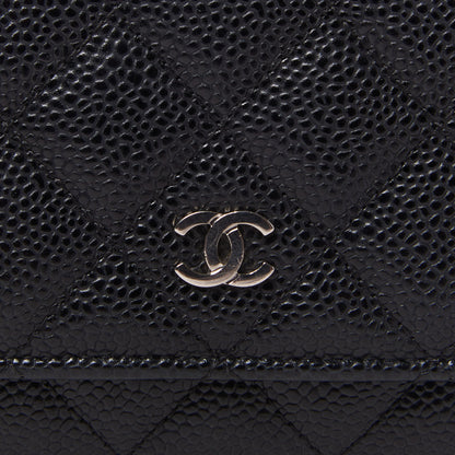Chanel Caviar Quilted Wallet On Chain WOC Black 6 of 10