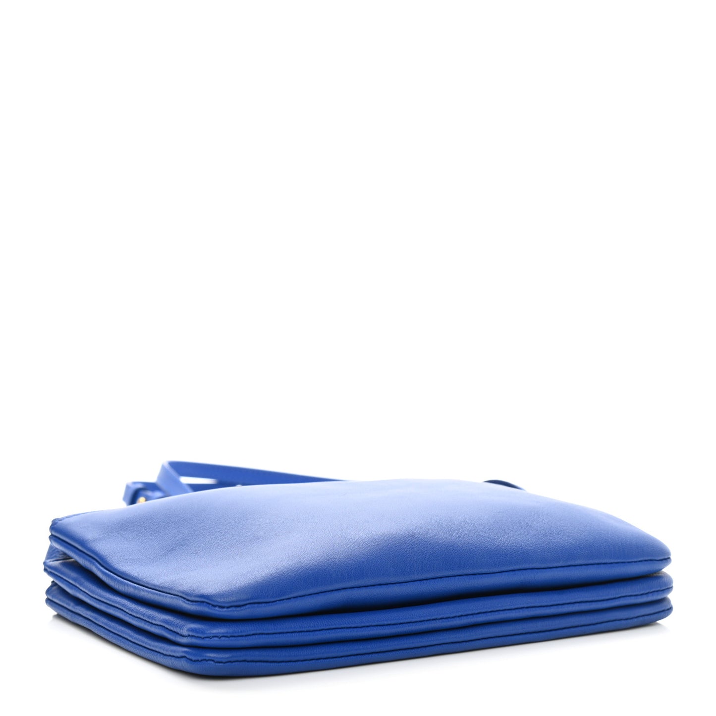 Lambskin Trio Crossbody Bag Electric Blue
