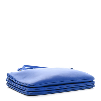 Celine Lambskin Trio Crossbody Bag Electric Blue 4 of 11