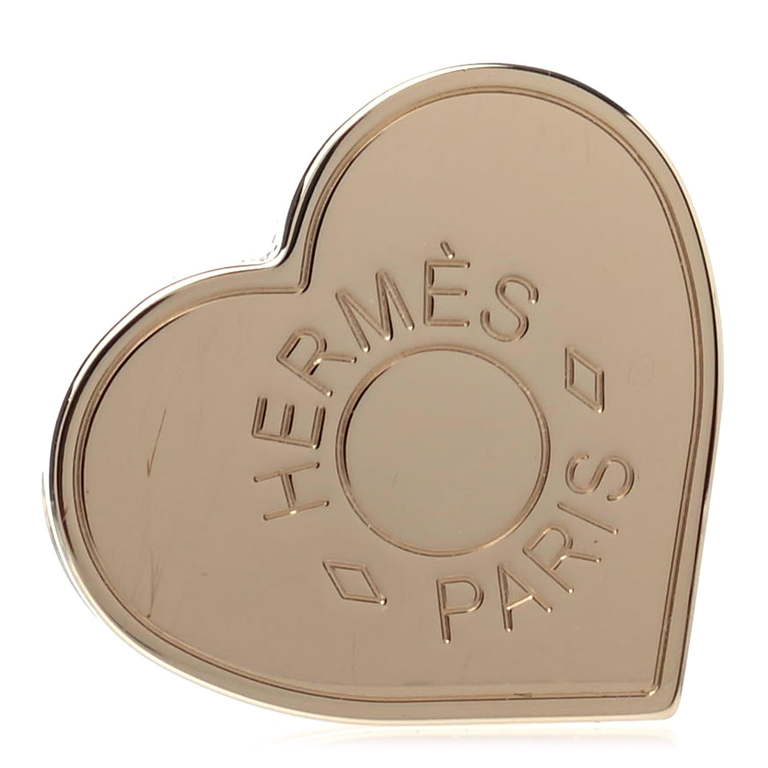 Hermes Permabrass Coeur Scarf Ring 1 of 4