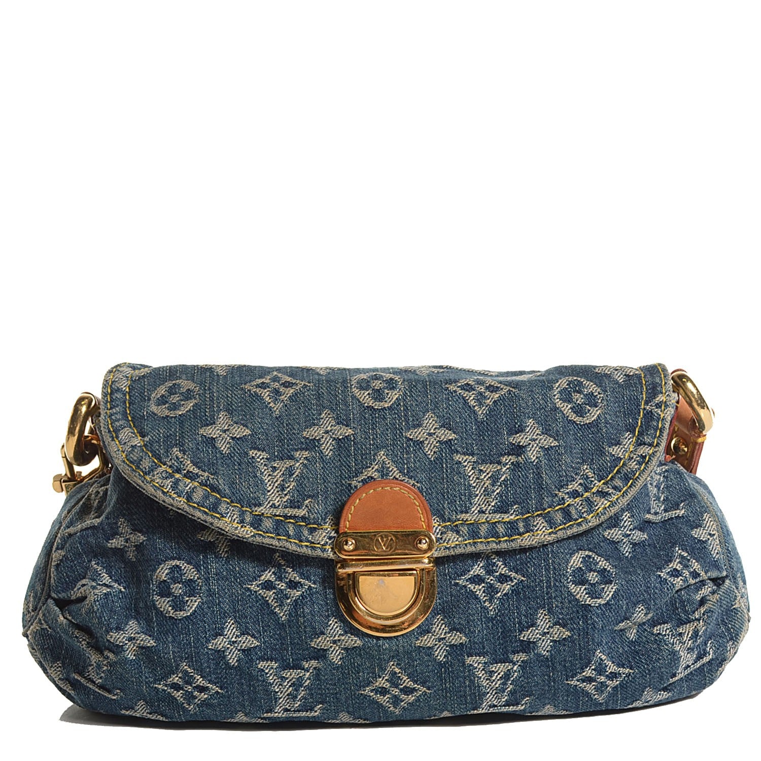 Louis Vuitton Monogram Denim Mini Pleaty Blue 1 of 7