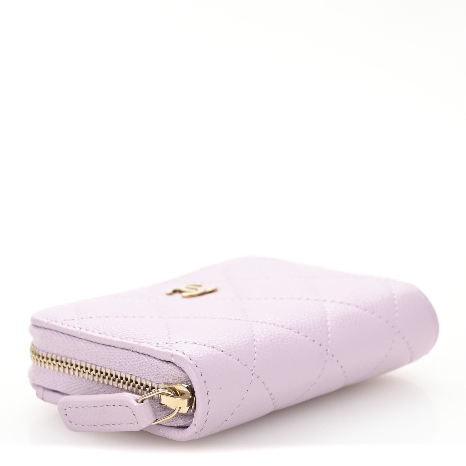 Chanel Caviar Quilted Zip Coin Purse Light Pink 4 of 10