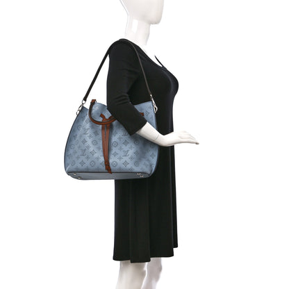 Louis Vuitton Mahina Girolata Blue Horizon Pumpkin 2 of 9