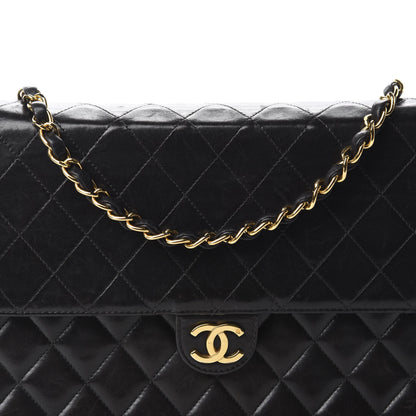 Chanel Lambskin Quilted Medium Single Flap Black 16 of 17
