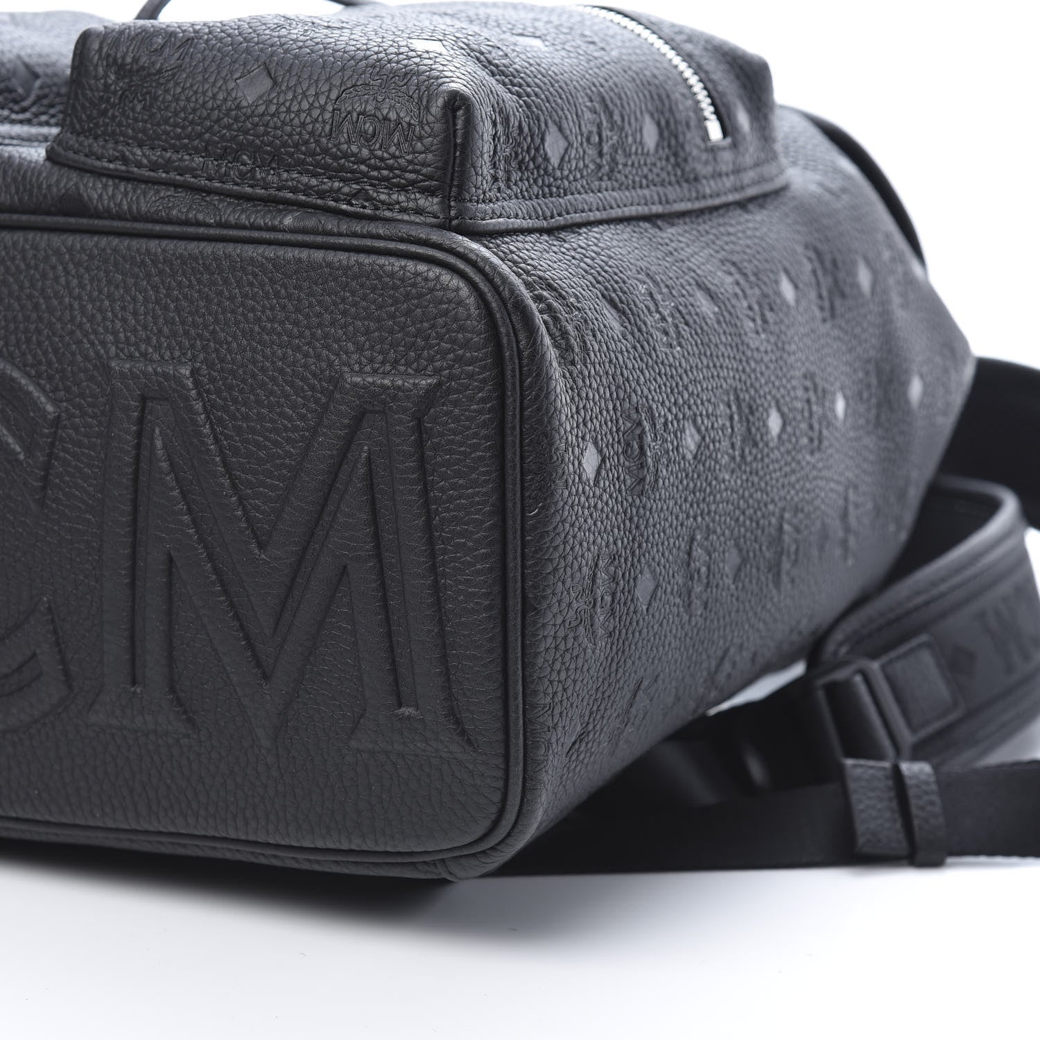 MCM Calfskin Ottomar Small Tivitat Two-Pocket Backpack Black 9 of 9