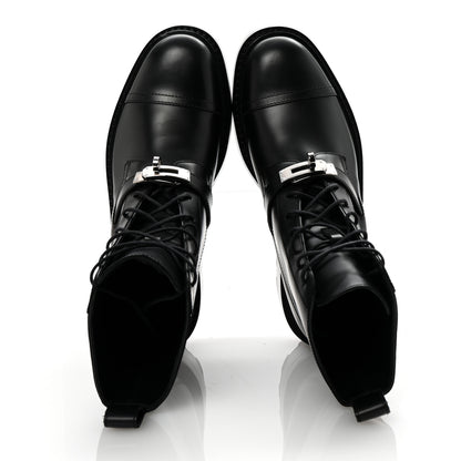 Hermes Glossed Calfskin Funk Ankle Boots 36 Black 2 of 10