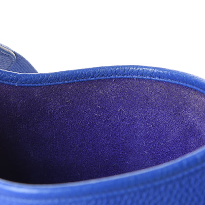 Hermes Taurillon Clemence Evelyne III PM Bleu Electrique 8 of 16