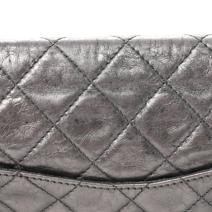 Chanel Metallic Aged Calfskin Quilted 2.55 Reissue 227 Flap Dark Silver 20 of 21