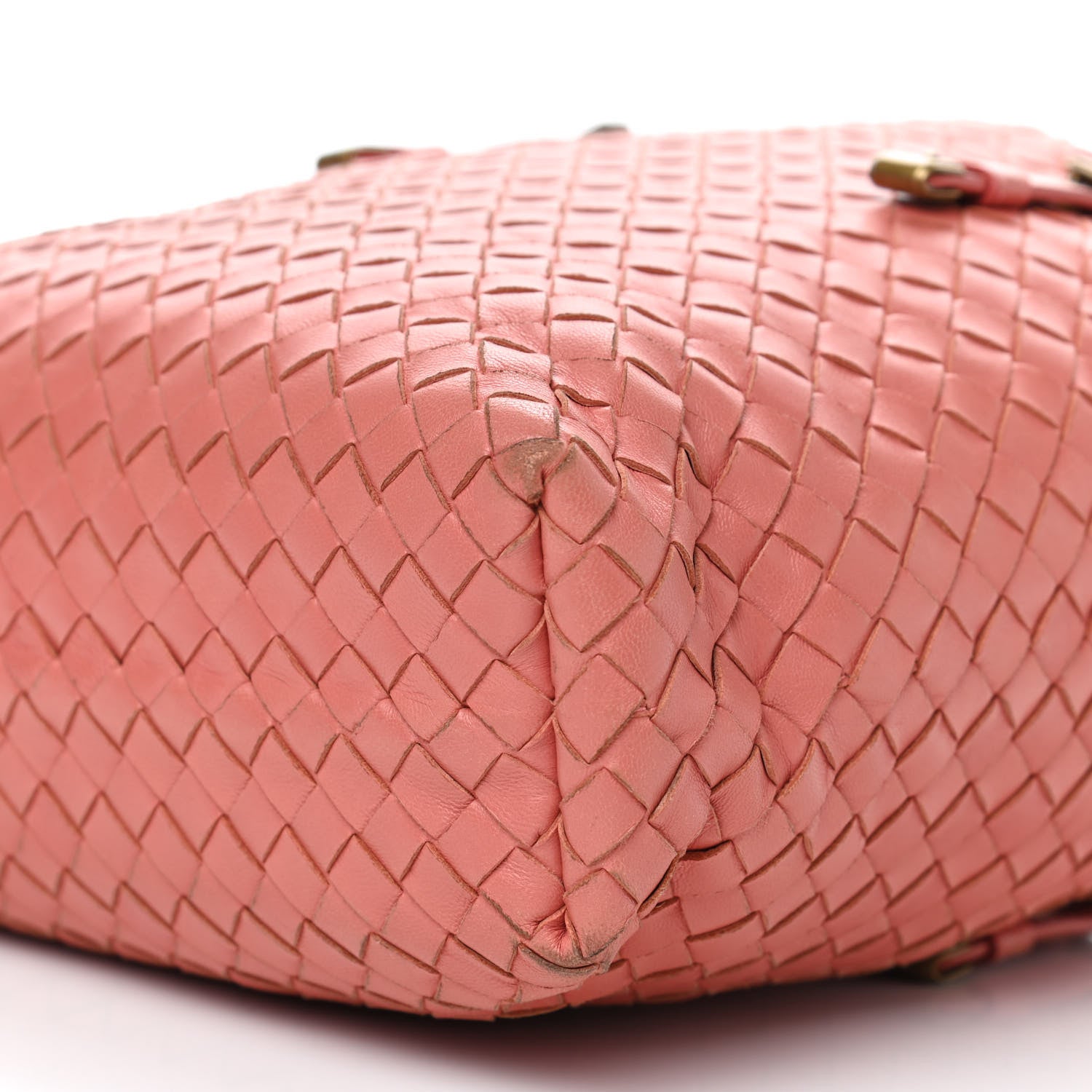Bottega Veneta Nappa Intrecciato Mini Shopper Tote Corallo 6 of 8