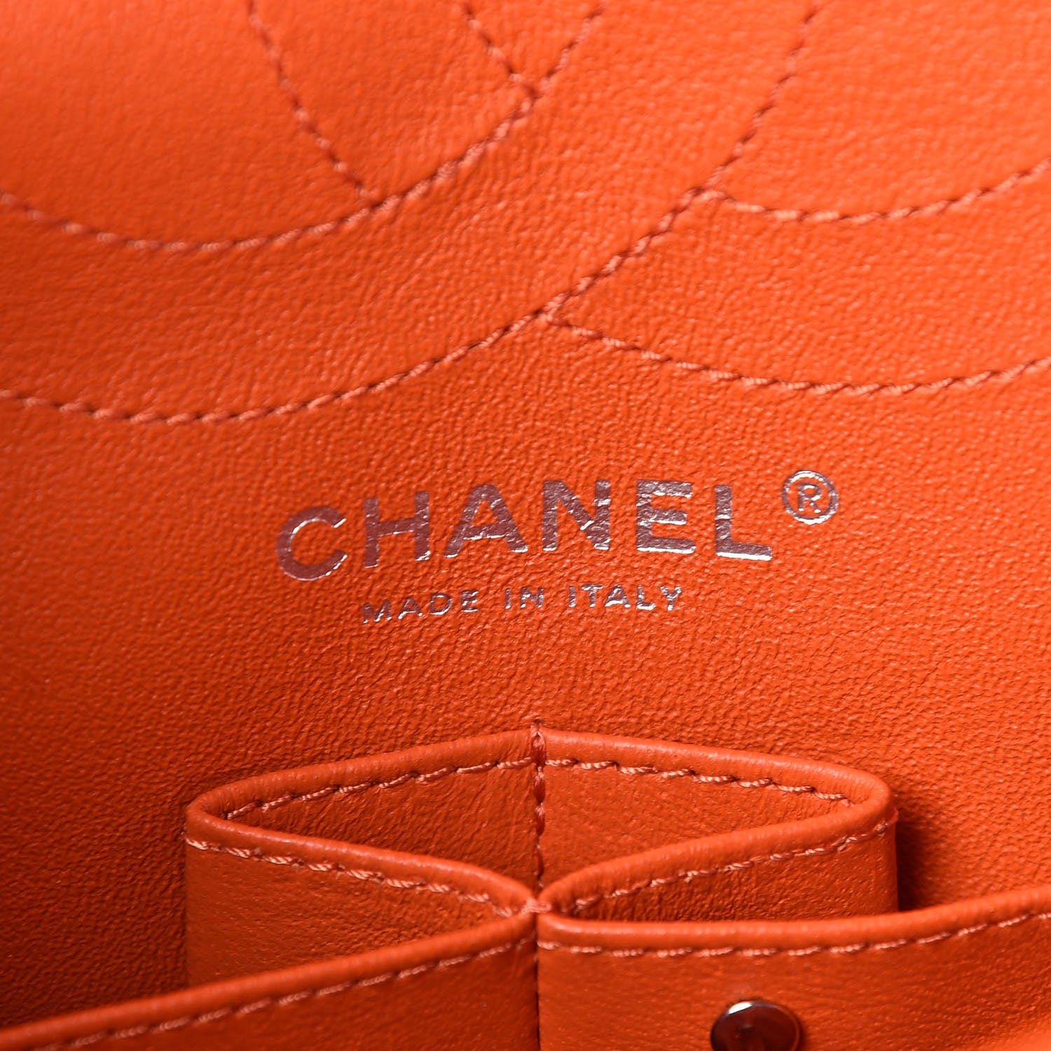 Chanel Patent Caviar Quilted 2.55 Reissue 225 Flap Orange 6 of 10