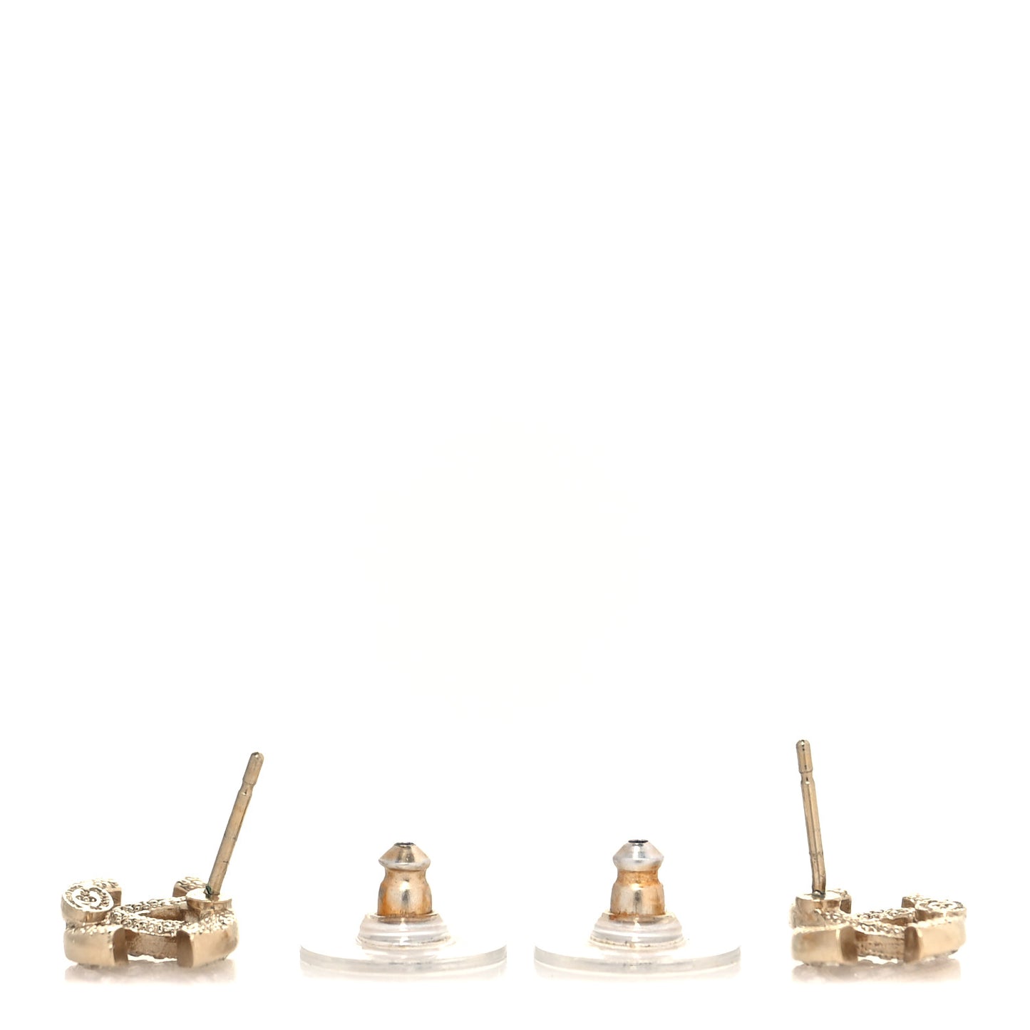 Crystal CC Earrings Gold