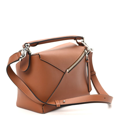 Loewe Calfskin Small Puzzle Edge Bag Tan 2 of 10