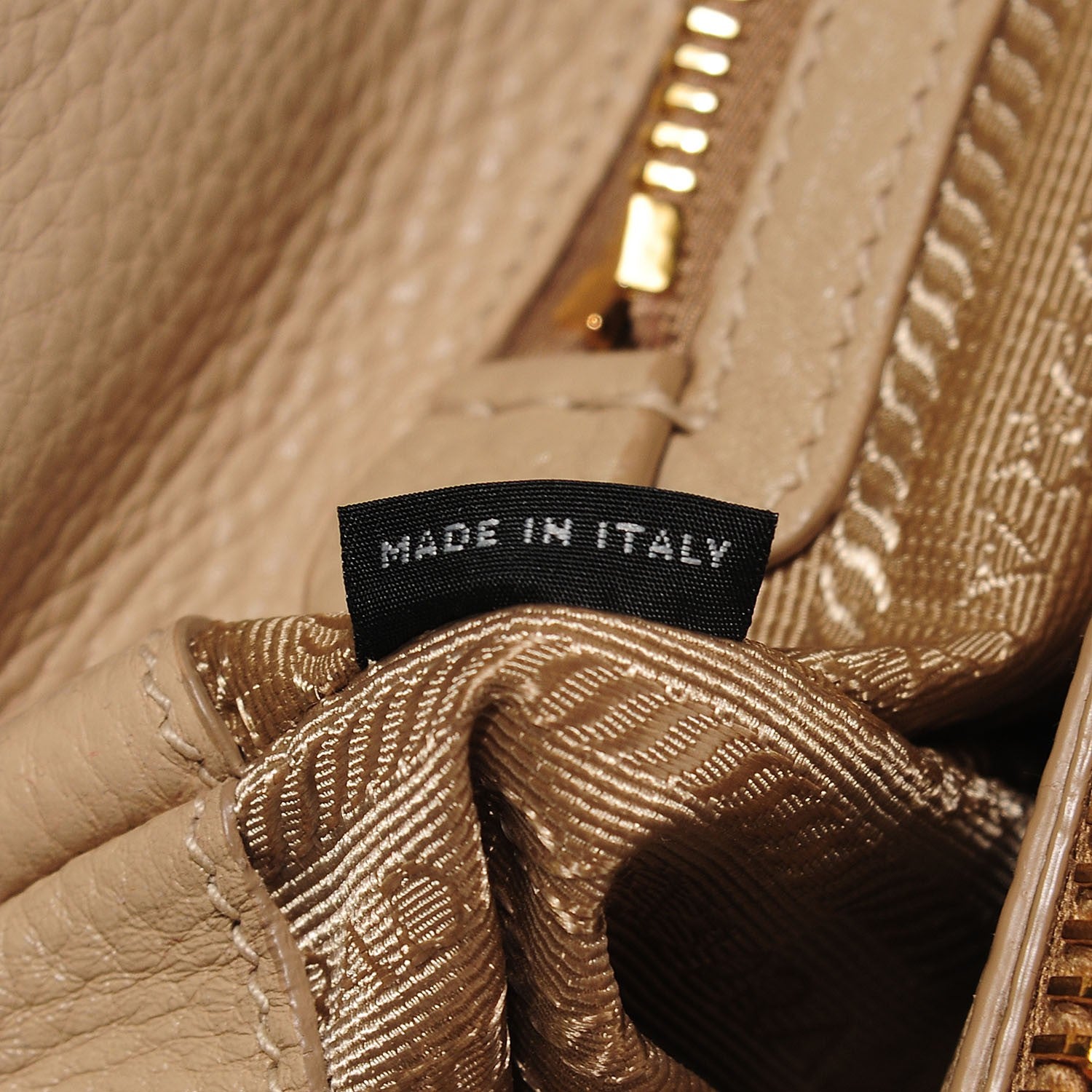 Prada Vitello Daino Large Double Zip Tote Sabbia 8 of 10