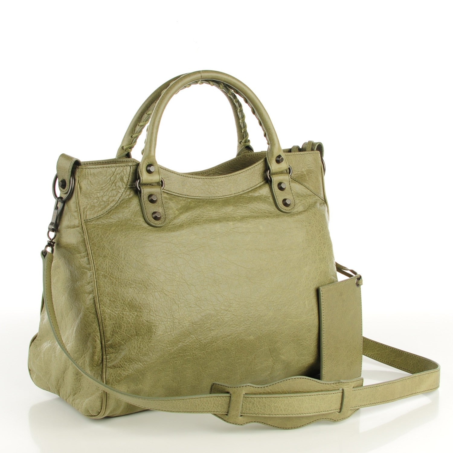Balenciaga Agneau Classic Hardware Velo Vert Militaire 3 of 8