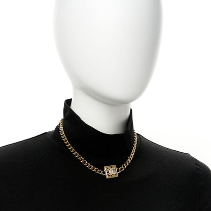 Chanel Metal Crystal CC Choker Gold 2 of 5