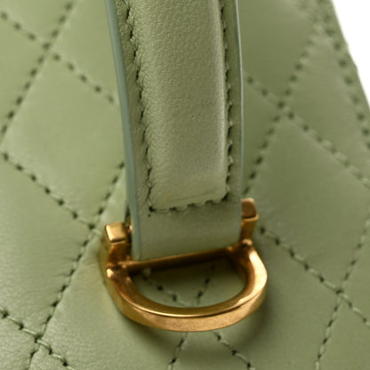 Saint Laurent Lambskin Quilted Gaby Vanity Bag Misty Jade 11 of 12