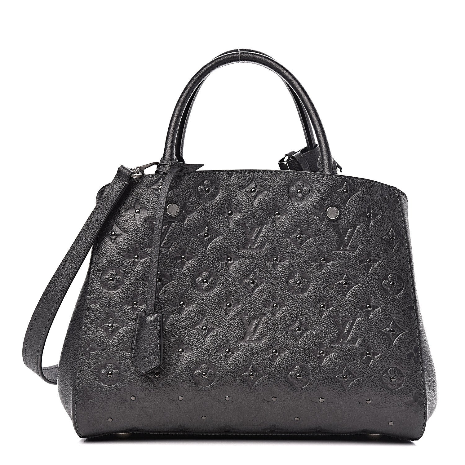 Louis Vuitton Empreinte Studded Montaigne MM Platine 1 of 9