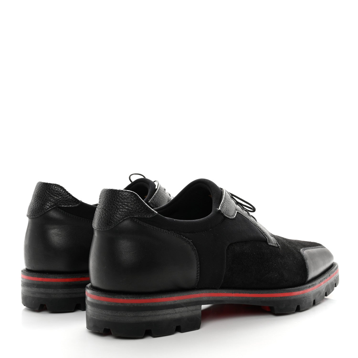 Christian Louboutin Calfskin Suede Mens Simon Derby Oxfords 43 Black 4 of 8