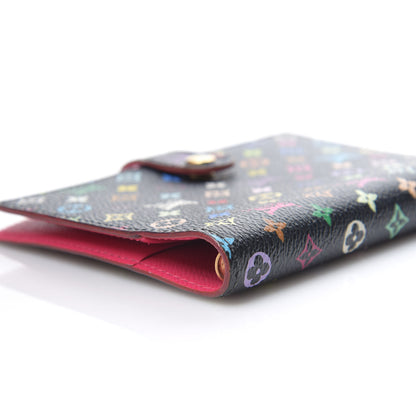 Louis Vuitton Monogram Multicolor Small Ring Agenda Cover Black Grenade 8 of 9