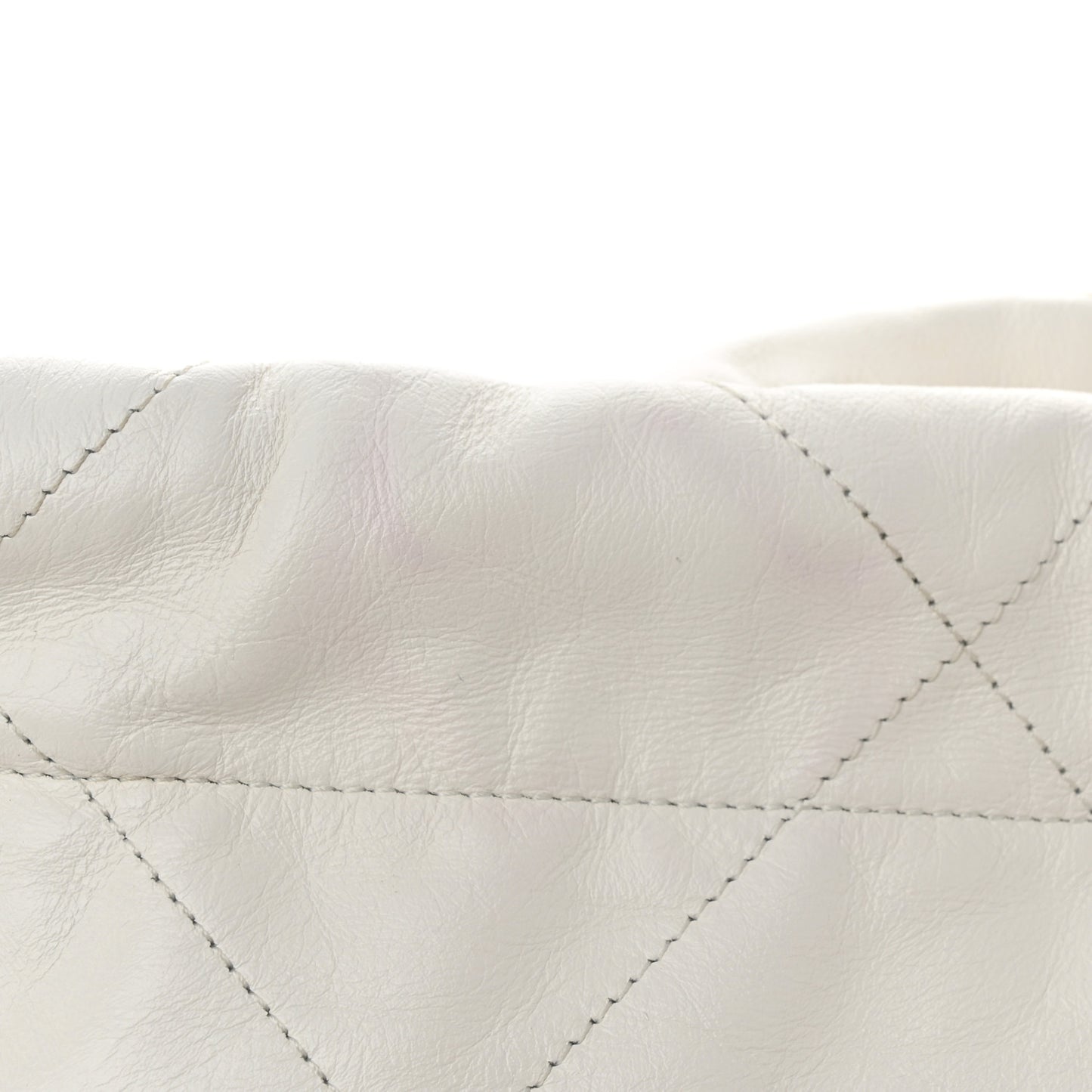 Calfskin Quilted Small Chanel 22 White