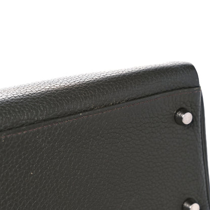 Hermes Taurillon Clemence Kelly Retourne 32 Vert De Gris 40 of 41