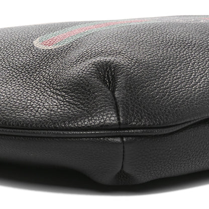 Gucci Grained Calfskin Logo Half Moon Hobo Black 9 of 10