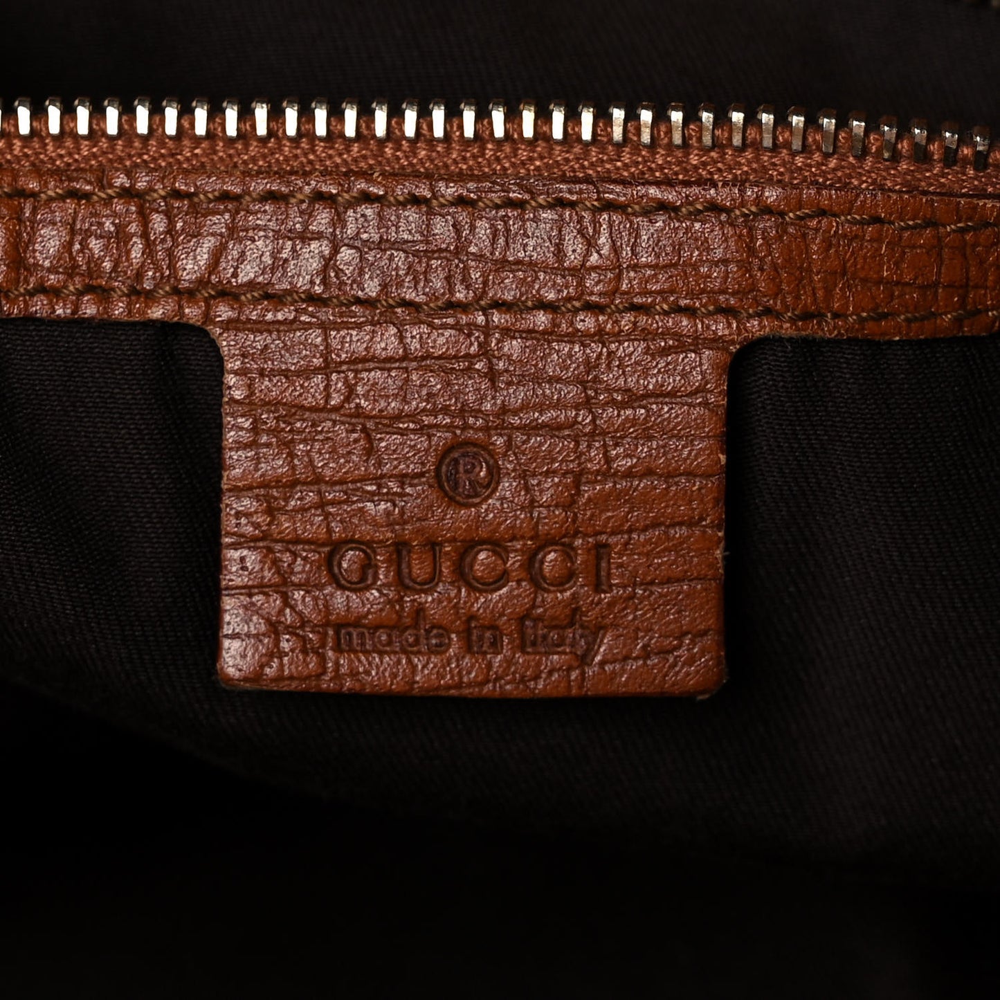 Calfskin Large Horsebit Chain Hobo Brown