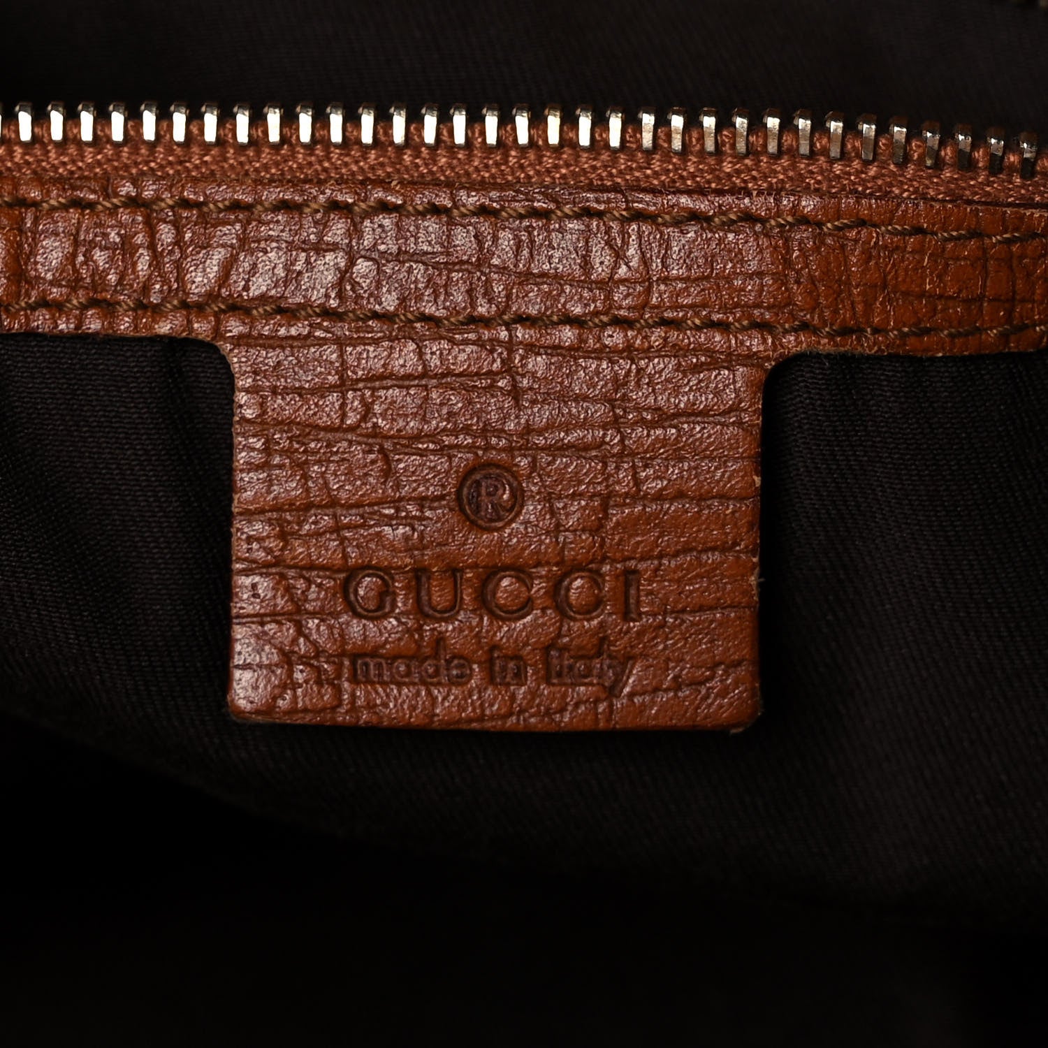 Gucci Calfskin Large Horsebit Chain Hobo Brown 6 of 11