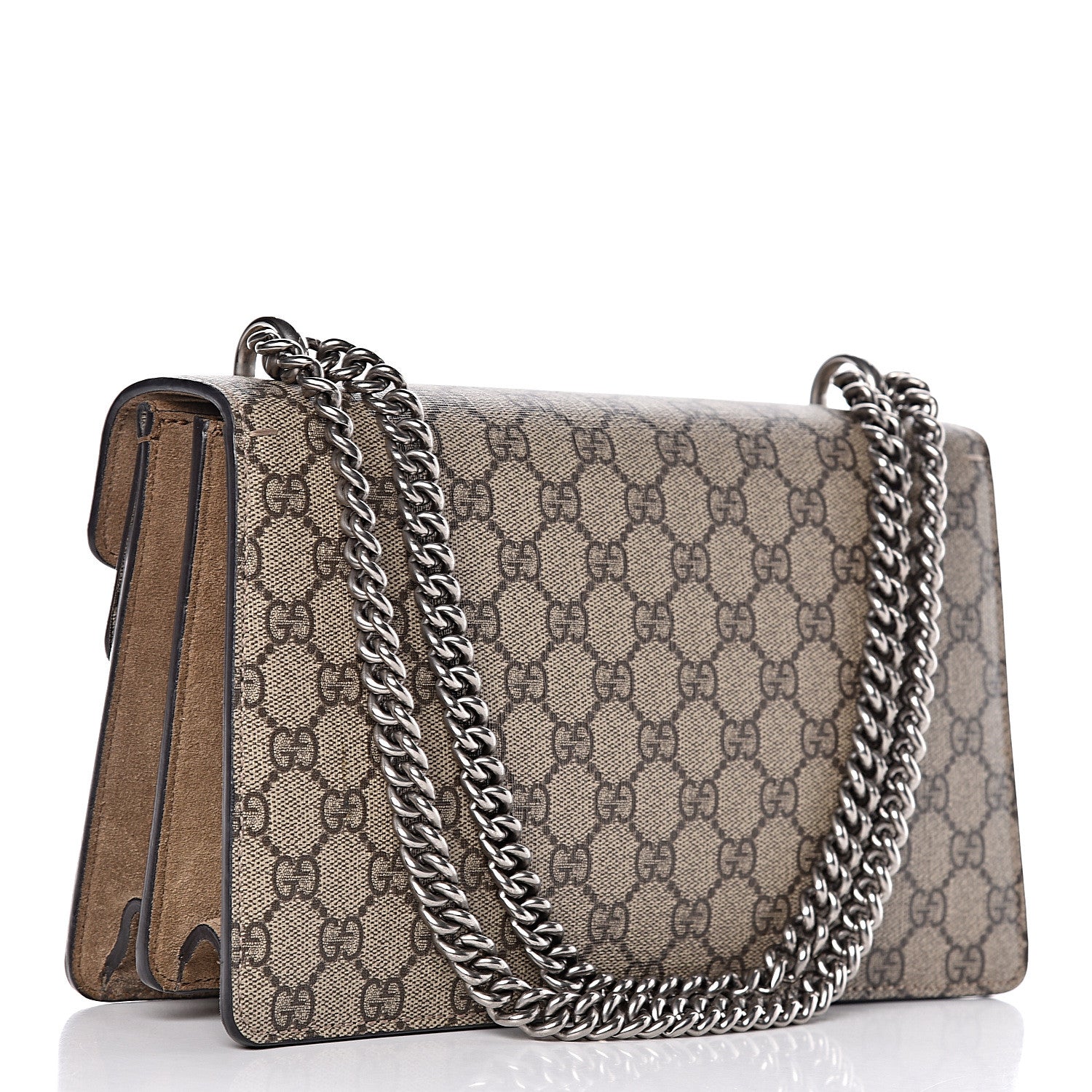Gucci GG Supreme Monogram Small Dionysus Shoulder Bag Taupe 3 of 13