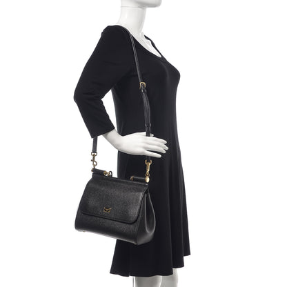 Dolce & Gabbana Dauphine Medium Miss Sicily Satchel Black 2 of 8
