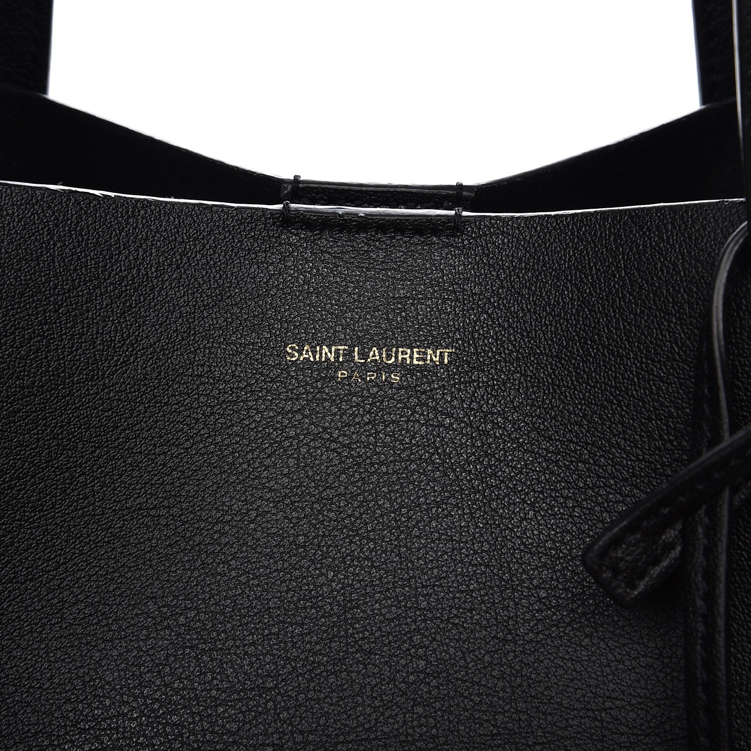 Saint Laurent Calfskin Large Shopping Tote Black 7 of 10