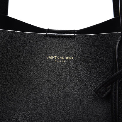 Saint Laurent Calfskin Large Shopping Tote Black 7 of 10