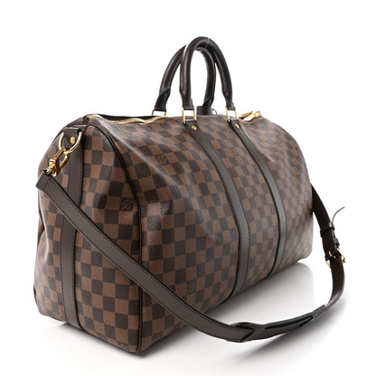 Louis Vuitton Damier Ebene Keepall Bandouliere 45 2 of 23