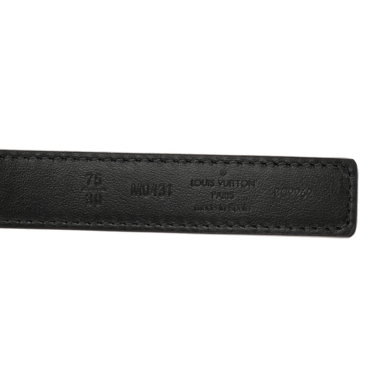 Calfskin Monogram 20mm LV Iconic Reversible Belt 80/32 Black