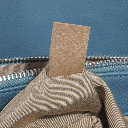 Chanel Caviar Timeless CC Shopping Tote Blue 7 of 9