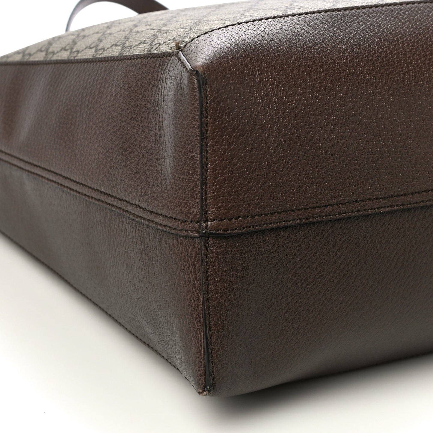GG Supreme Monogram Web Ophidia Tote Brown