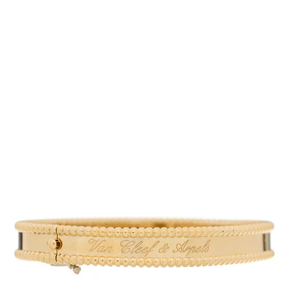Van Cleef & Arpels 18K Yellow Gold Perlee Signature Bangle Bracelet S 2 of 5