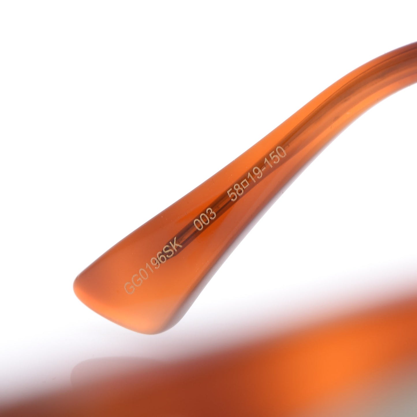 Acetate Square Frame Sunglasses GG0196SK Tortoise