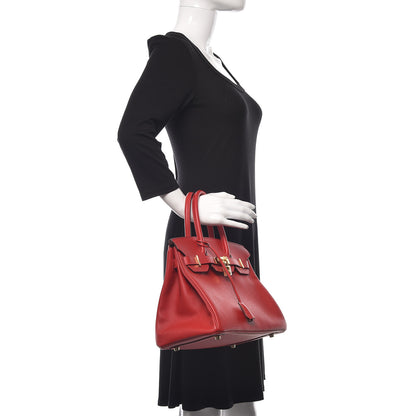 Hermes Epsom Birkin 30 Rouge Casaque 2 of 12