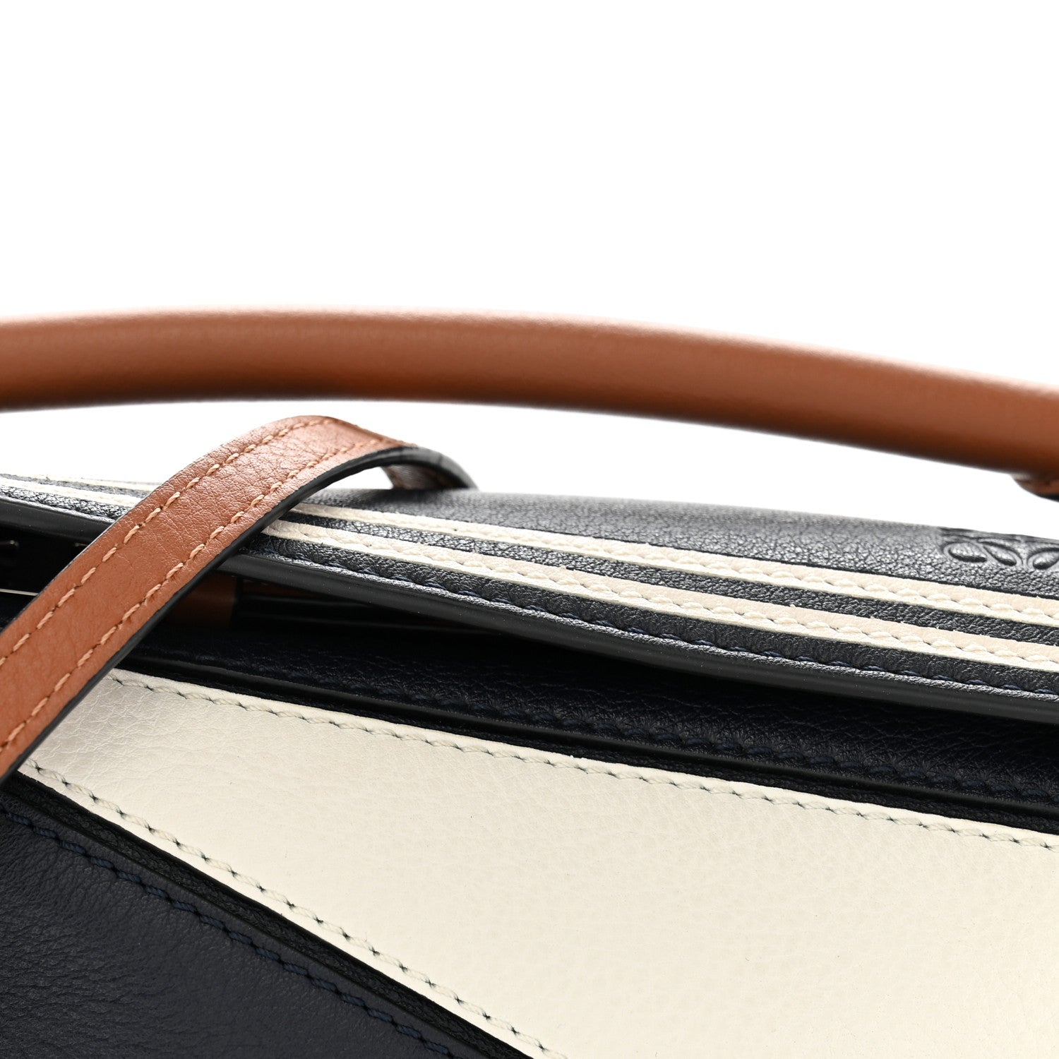 Loewe Calfskin Mini Puzzle Bag Deep Blue Soft White 4 of 11
