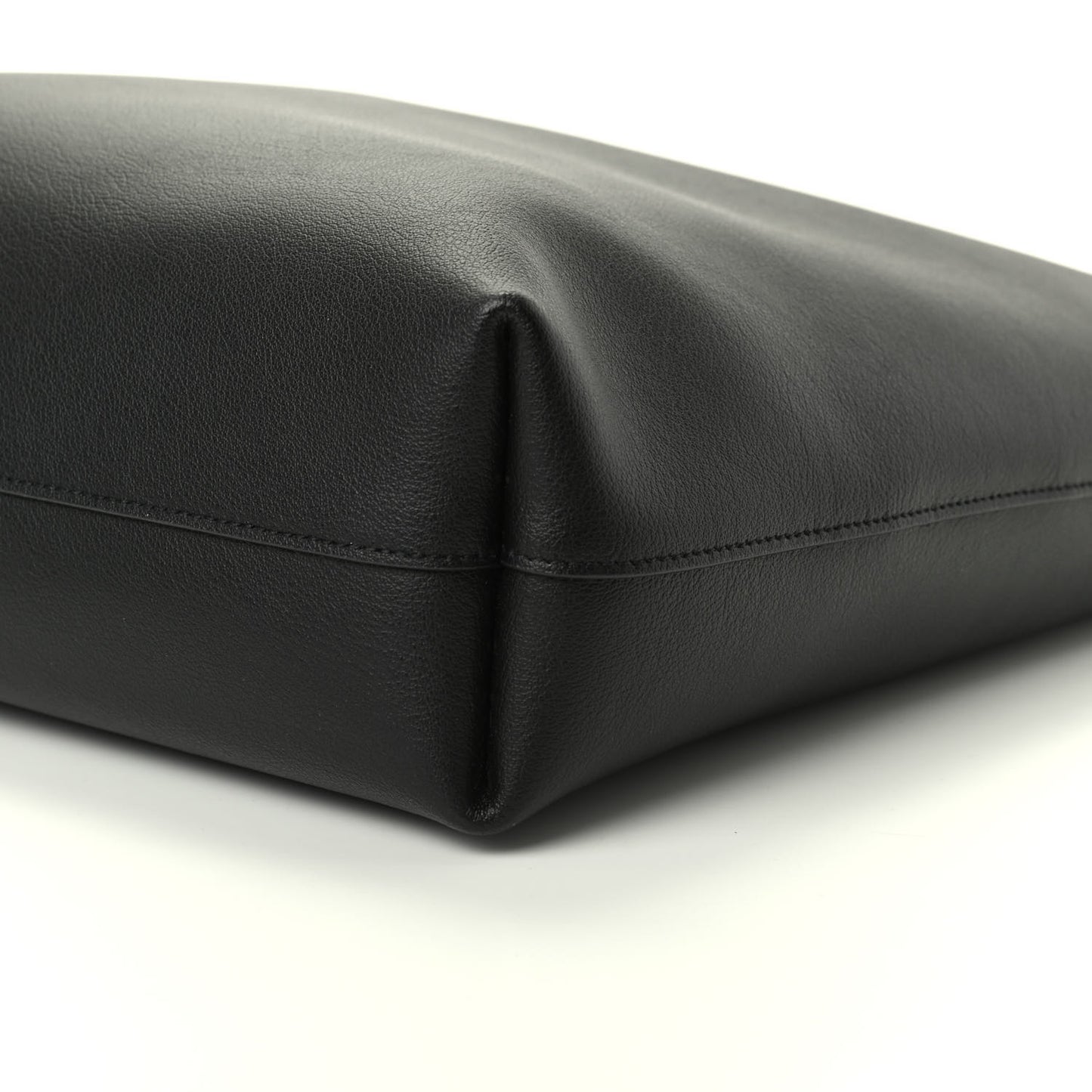 Calfskin Medium Shopping Tote Black