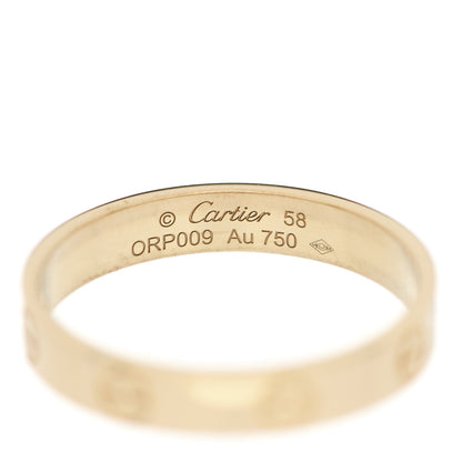 Cartier 18K Yellow Gold 3.5mm LOVE Wedding Band Ring 58 8.25 4 of 4