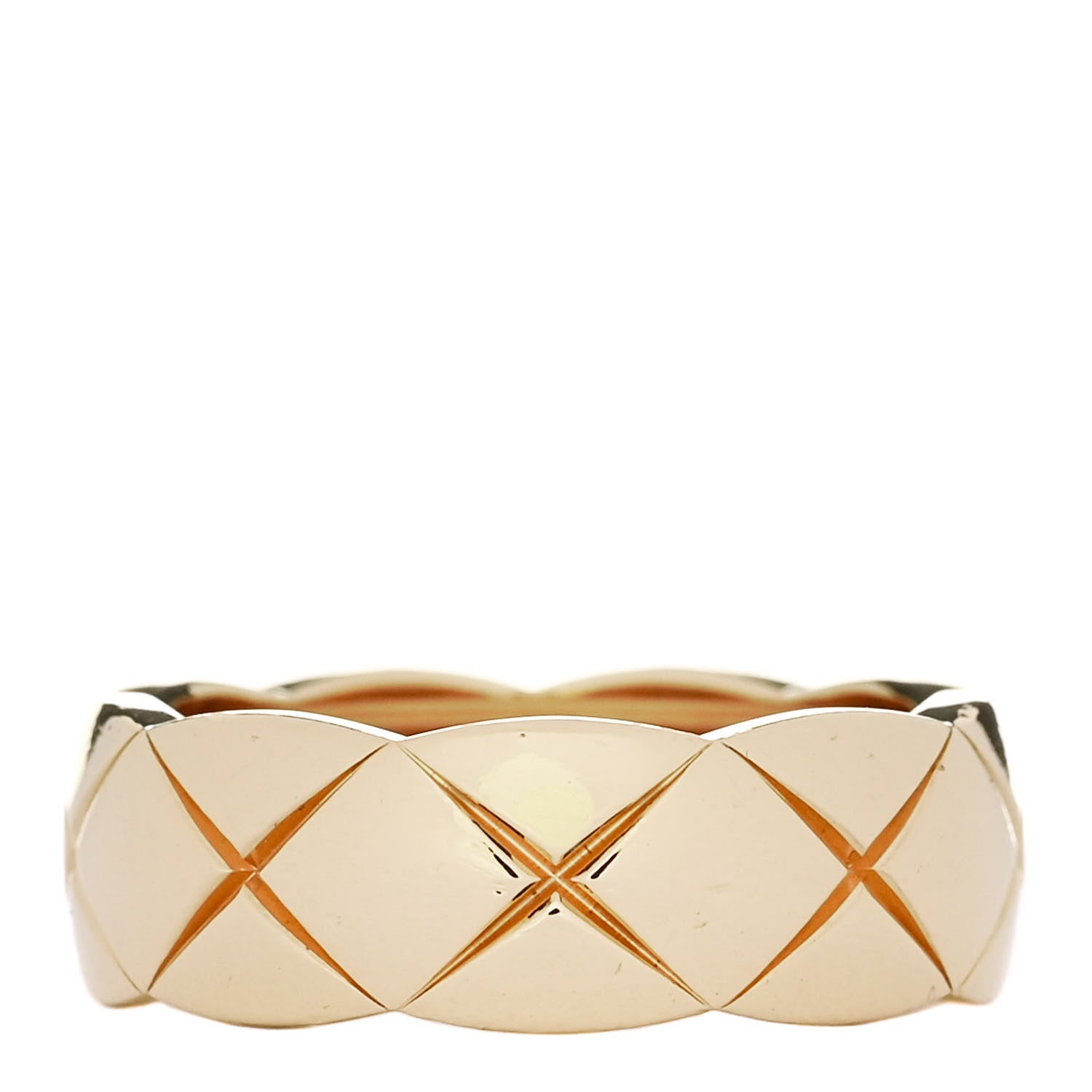 Chanel 18K Yellow Gold Small Coco Crush Ring 52 6 1 of 7