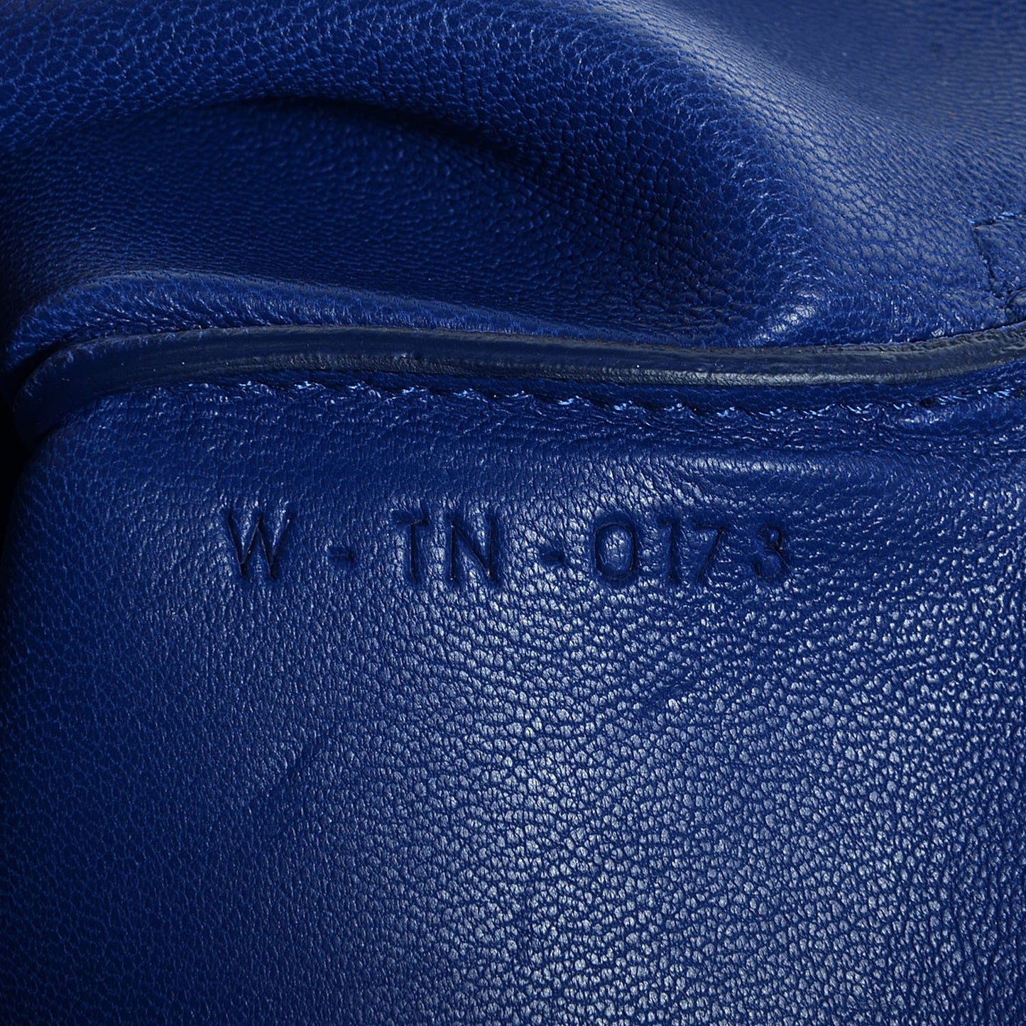 Lambskin Bi-Color Solo Clutch Pouch Indigo Black