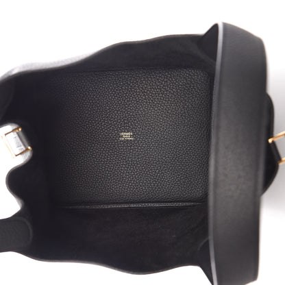 Hermes Taurillon Clemence Picotin Lock 22 MM Black 6 of 11